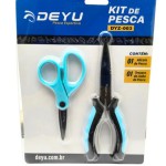 Kit de Pesca Deyu - Alicate + Tesoura - DYZ-003 Kit de Pesca Deyu - Alicate + Tesoura - DYZ-003