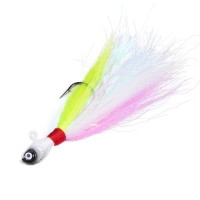 Streamer Jig 28 g – Anzol 6/0 – Bucktail Original - Cor  verde e rosa