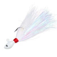 Streamer Jig 28 g – Anzol 6/0 – Bucktail Original - Cor branca